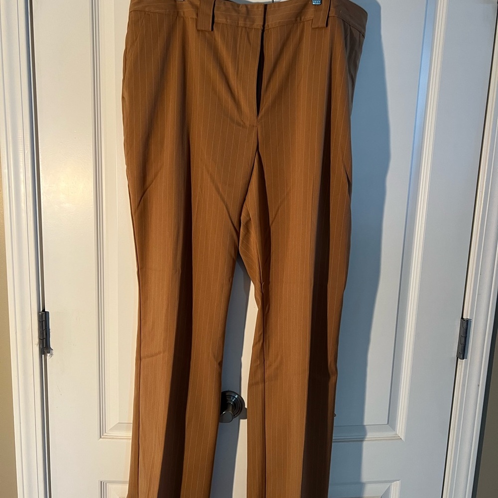 Worthington Tan Wide Leg Dress Pants size 18